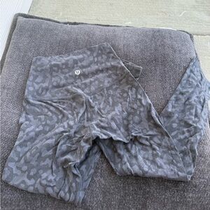 Lululemon Athletica Black Patterned Leggings